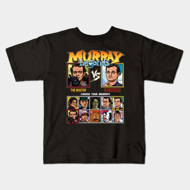 Bill Murray Legends Fighter Kids T-Shirt by RetroReview